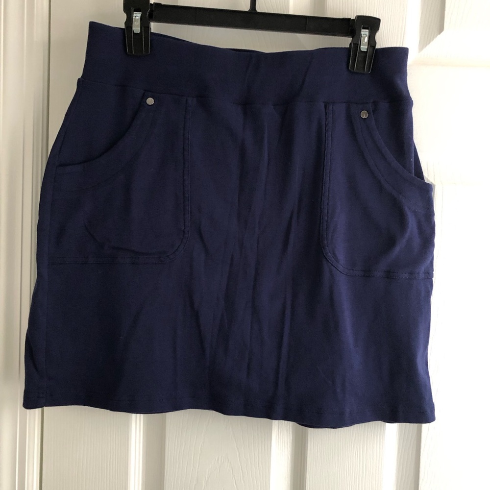 Jones New York Deep Blue Mini Skirt